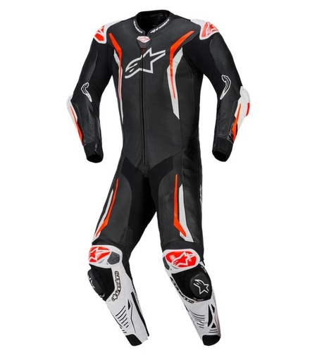 Кожен екип ALPINESTARS GP TECH V5 BLACK/WHITE/FLUO RED