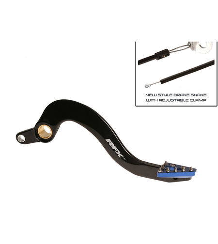 Заден лост за спирачка RFX Pro ST Rear Brake Lever (Hard Anodised Black/Blue) - Yamaha YZF/WRF 250