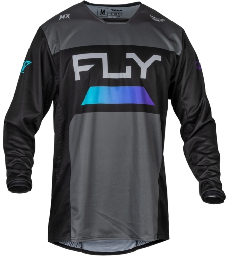 Мотокрос блуза FLY RACING Kinetic Reload- Charcoal/Black/Blue Iridium