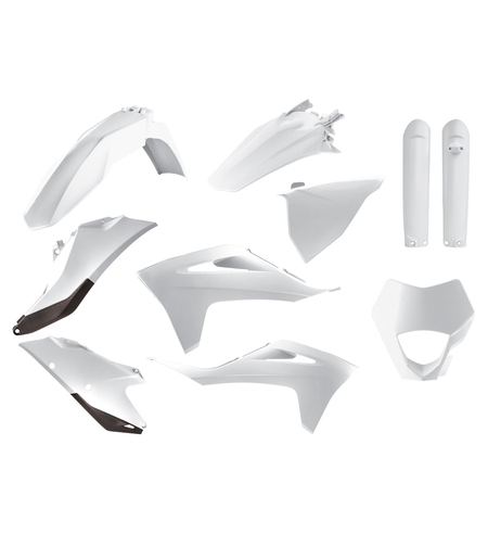 Пластмасов Full Enduro кит Polisport за GAS GAS EC/EC-F - 2021 White
