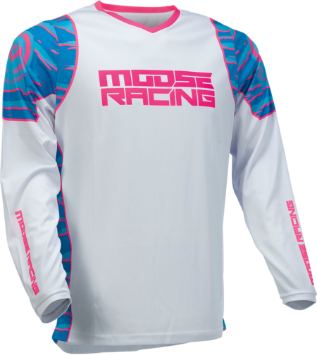 Мотокрос блуза MOOSE RACING QUALIFIER BLACK/PINK