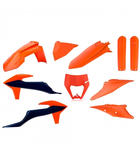 Комплект пластмаси POLISPORT Full Plastic Kit KTM EXC/EXC-F/XC-W/XCF-W (2020-23) ОЕМ