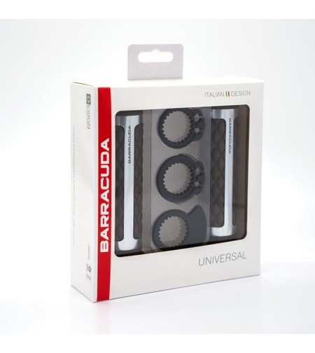 Мото ръкохватки BARRACUDA CLASSIC  BROWN SILVER GRIPS