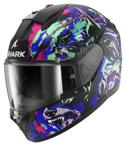 Каска SHARK RIDILL 2 RAGING BEAST Blue/Violet/Pink
