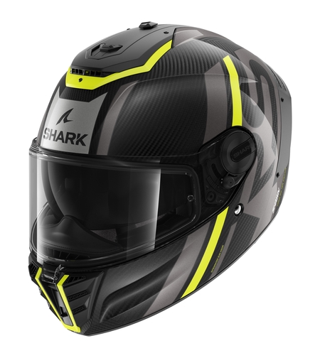 Каска SHARK SPARTAN RS CARBON SHAWN GLOSS BLACK/GRAY/YELLOW FLUO