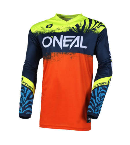 Детска мотокрос блуза O'NEAL ELEMENT SHOCKER BLUE/ORANGE V.25
