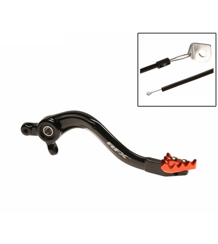 Заден лост за спирачка RFX Pro ST Rear Brake Lever (Black/Orange) - KTM SX85