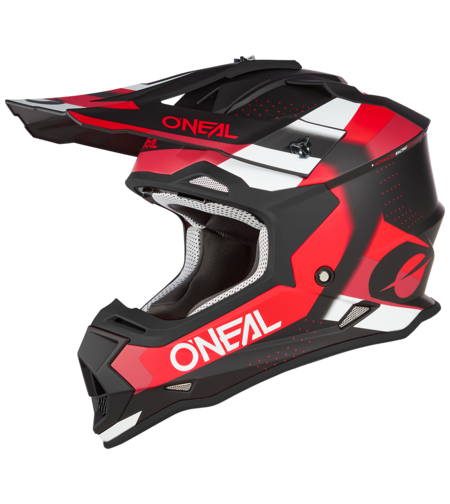 Мотокрос каска O'NEAL 2SERIES SPYDE V.23 BLACK/RED/WHITE