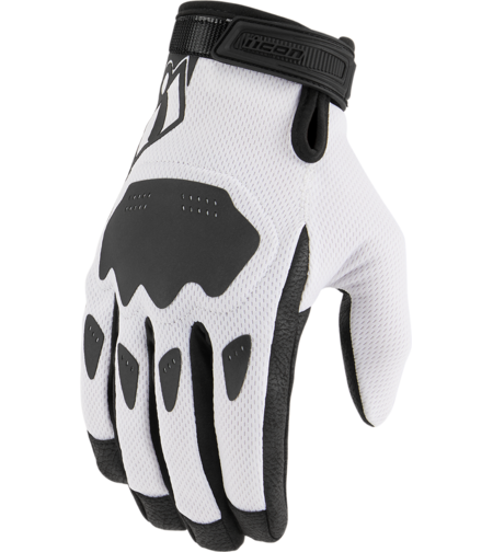 Мото ръкавици ICON HOOLIGAN CE - WHITE