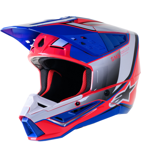 Мотокрос каска ALPINESTARS SM5 SAIL PK/BL