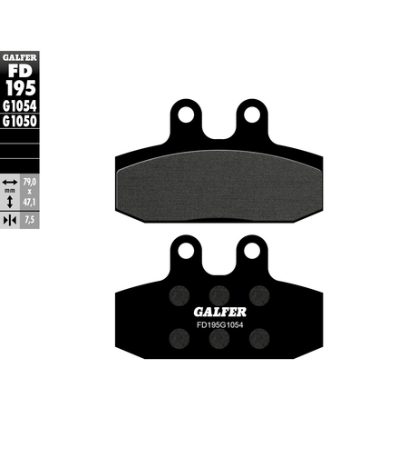 Предни мото накладки Galfer SEMI METAL FD195G1054