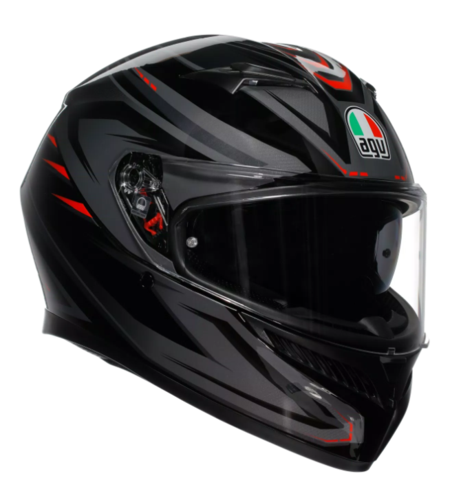 КАСКА  AGV K3 E2206 - SYTH BLACK/RED