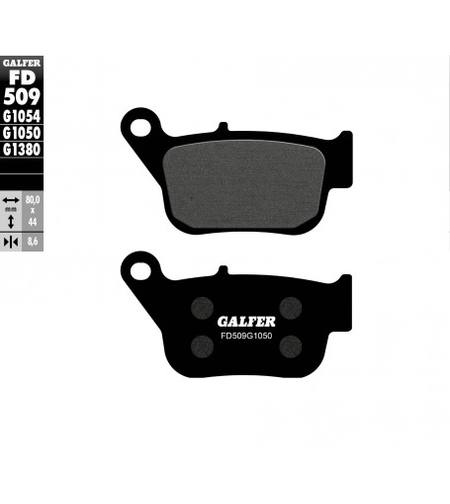 Предни/задни мото накладки Galfer SCOOTER FD509G1050