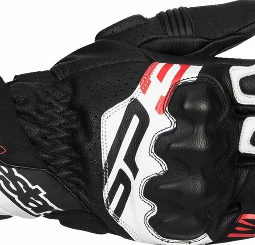 КОЖЕНИ РЪКАВИЦИ ALPINESTARS SP-3 BLK/WHT/RD FLUO