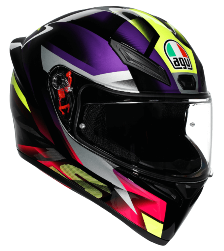 КАСКА КАСКА K1 S E2206 - FASTLAP BLACK/PURPLE/PINK
