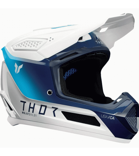 Мотокрос каска THOR FLEET STORM WHITE/NAVY