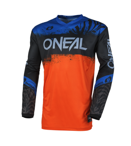 Мотокрос блуза O'NEAL ELEMENT SHOCKER BLACK/ORANGE V.25