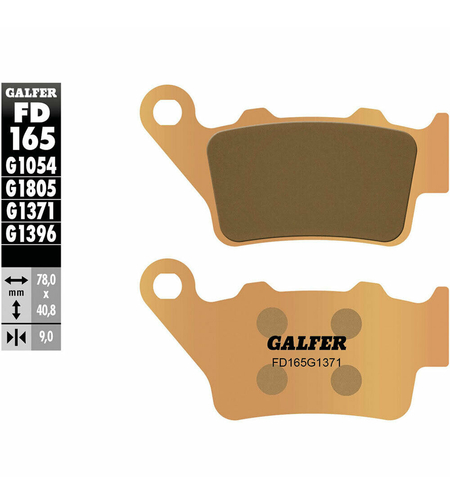 Задни мото накладки Galfer SINTERED COMPOUND FD165G1371