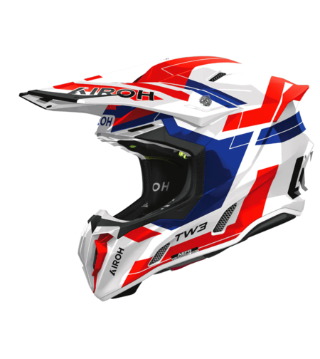 Мотокрос каска AIROH TWIST 3 DYNASTY BLUE/RED GLOSS