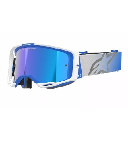 Мотокрос очила ALPINESTARS VISION 8 CORP BL/WT MIRROR-BLUE
