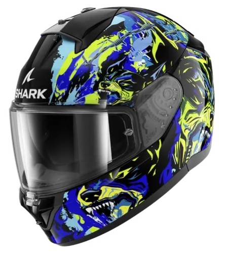 Каска SHARK RIDILL 2 RAGING BEAST Black Blue Green