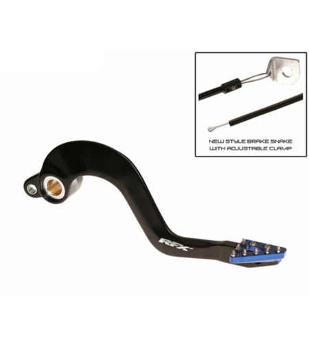 Заден лост за спирачка RFX Pro ST Rear Brake Lever (Hard Anodised Black/Blue) - Yamaha YZ125/250