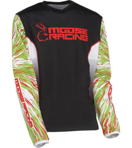 Детска блуза MOOSE RACING AGROID RED/GREEN/BLACK