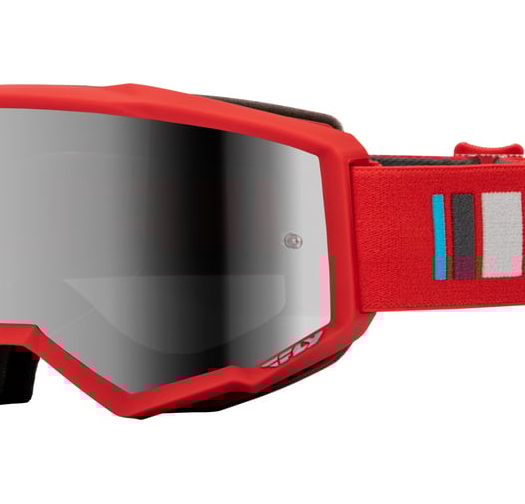 Мотокрос очила FLY RACING Zone Red/Charcoal - Silver/Smoke Lens