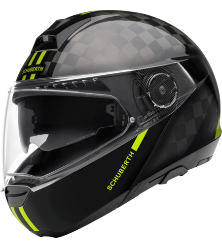Мото каска SCHUBERTH C4 PRO CARBON BLACK/NEON YELLOW