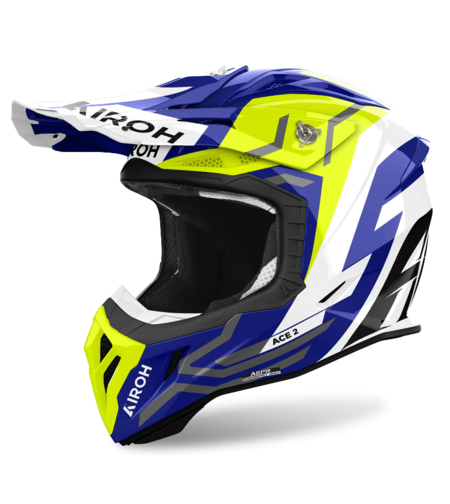 Мотокрос каска AIROH AVIATOR ACE 2 GROUND YELLOW GLOSS