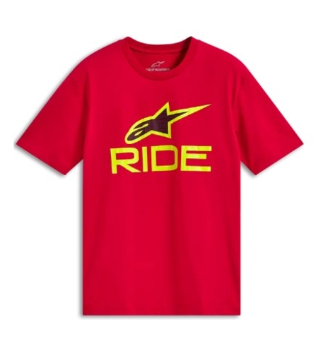 Тениска ALPINESTARS SS CSF RIDE 4.0 RED/HI VIS YW/BK