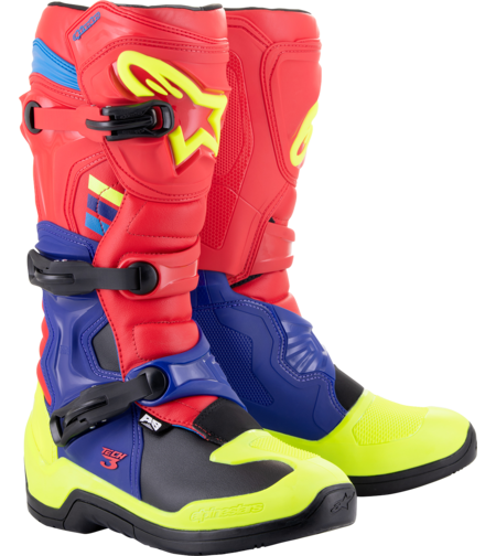 Мотокрос ботуши ALPINESTARS TECH 3 RED/BLUE/YELLOW