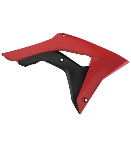 Пластмасови капаци за радиатор POLISPORT Radiator Scoops Honda CRF 250R (18-21) CRF 450R (17-20) RED/BLACK
