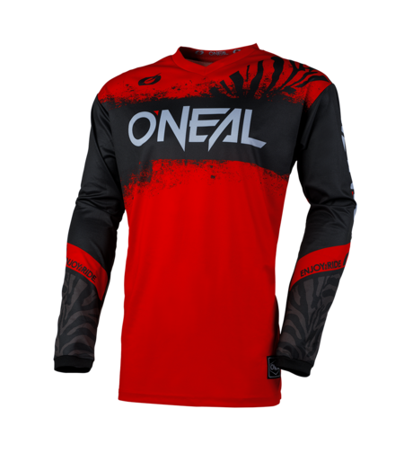 Мотокрос блуза O'NEAL ELEMENT SHOCKER BLACK/RED V.25