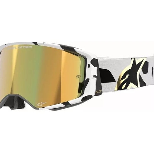 Мотокрос очила ALPINESTARS SUPERTECH CORP WHT/GLD MIRROR-GLD