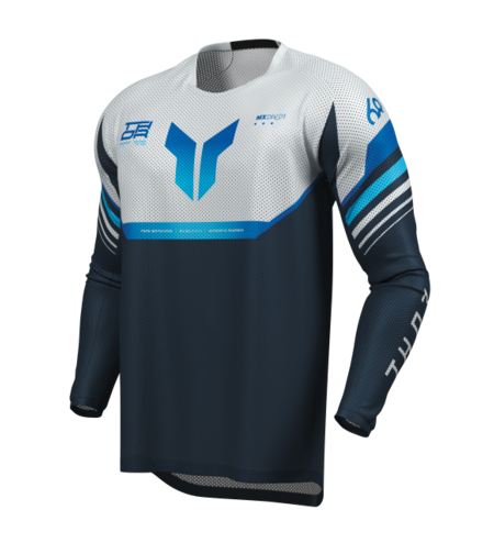 Мотокрос джърси THOR LAUNCHMODE VENTED RAPTOR MIDNIGHT BLUE/GRAY