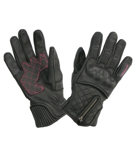 Дамски кожени ръкавици ADRENALINE ORCHID BLACK/PINK