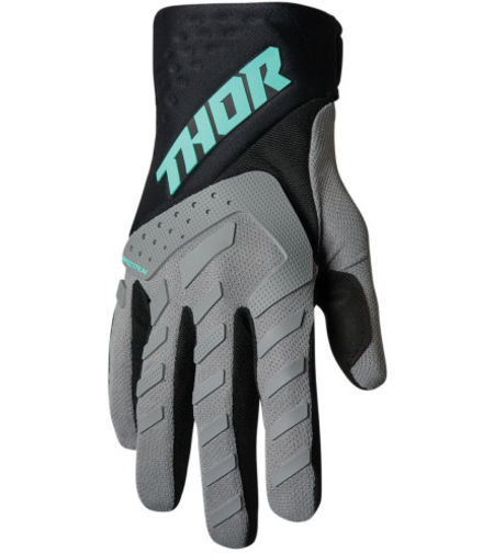 Дамски мотокрос ръкавици THOR WOMEN'S SPECTRUM FLO GRAY/BLACK