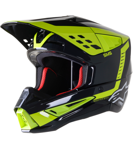 Мотокрос каска ALPINESTARS SM5 BEAM BLACK/YELLOW