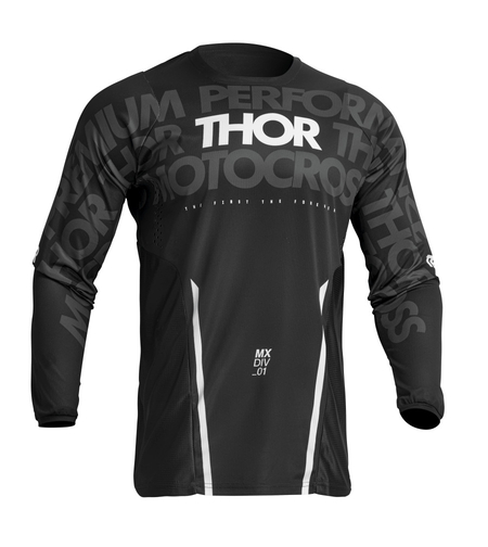 Мотокрос джърси THOR PULSE MONO BLACK/WHITE