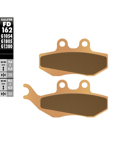 Предни мото накладки Galfer SINTERED SCOOTER FD162G1380