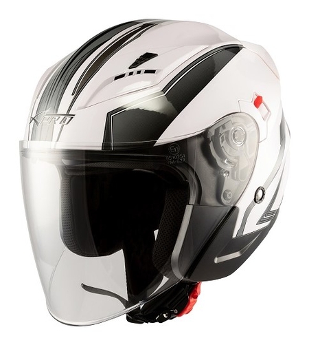 Скутер каска APRO YORK WHITE/GRAY