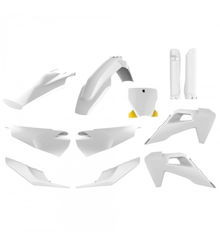 Комплект пластмаси POLISPORT Full Plastic Kit Husqvarna TC/FC (2019-2022) White