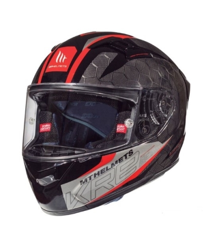 КАСКА MT KRE SNAKE CARBON 2.0 BLACK/RED