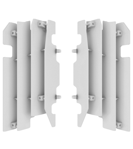 Преден предпазител за радиатор POLISPORT HONDA CR125,CR250(00-04) CRF450R(03-04) WHITE