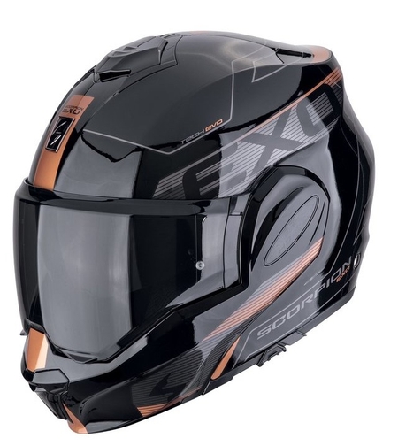 Модуларна каска SCORPION EXO-TECH EVO TRAVELLER Black-Copper
