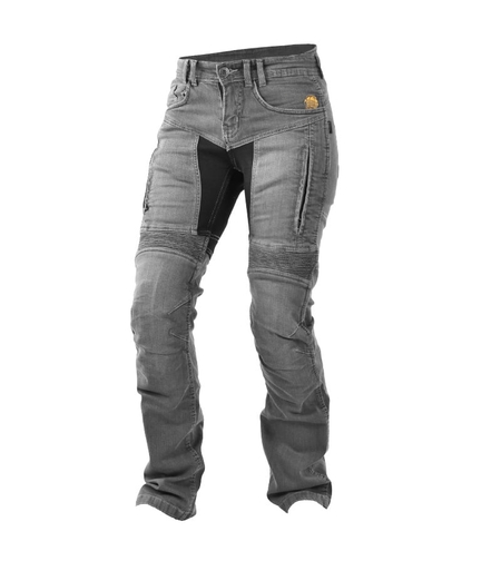 Дамски мото дънки TRILOBITE 661 PARADO REGULAR FIT GREY