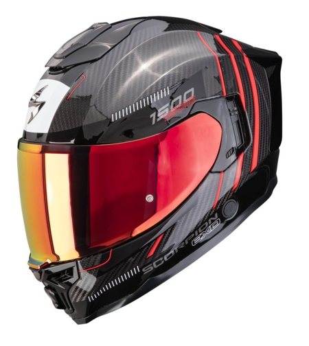 Каска SCORPION EXO-1500 CARBON AIR ZITY Black-Red