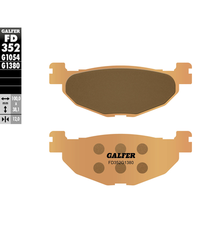 Задни мото накладки Galfer SINTERED SCOOTER FD352G1380