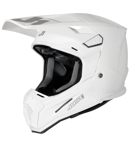 Mотокрос каска Just1 J-22 F Solid White Gloss